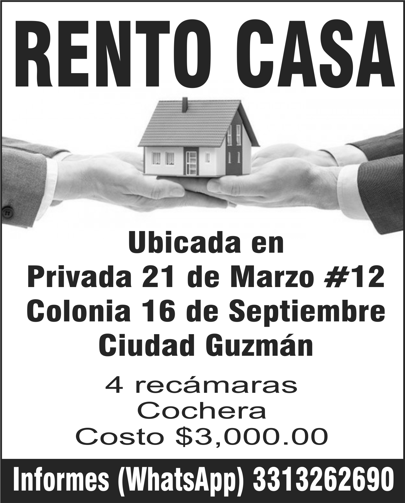 Se renta casa en la colonia 16 de Septiembre - La Voz del Sur de Jalisco